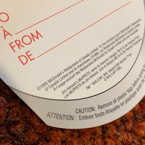 3/$30 Vintage Mullets Miss Piggy Stuffed Animal - Picture 5 of 5